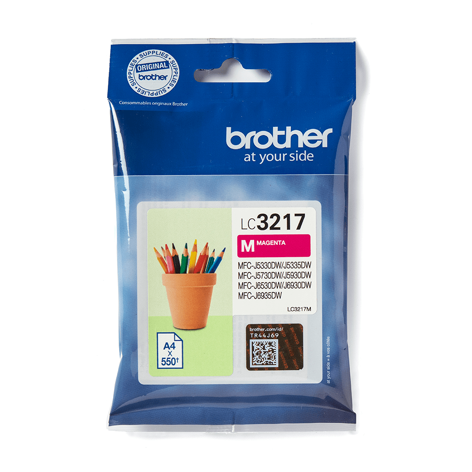 Brother Tintenpatrone LC-3217M / LC3217M Magenta, 550 Seiten