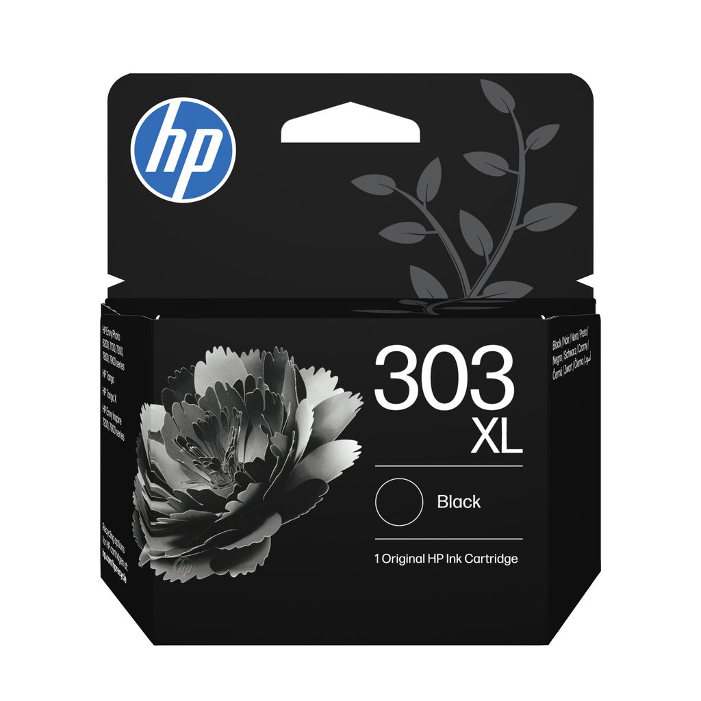 [T6N04AE] HP 303XL / T6N04AE black XL ink cartridge, 600 pages