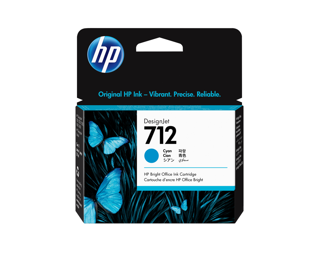[3ED67A] Cartouche d'encre HP 712 / 3ED67A cyan, 29 ml