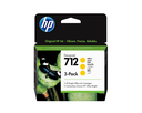 HP 712 / 3ED79A yellow ink cartridge, 29 ml (3-pack)