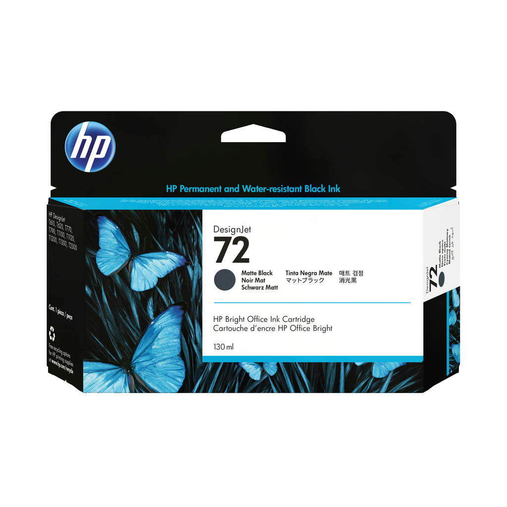 Tintenpatrone HP 72 / C9403A Schwarz, 130 ml