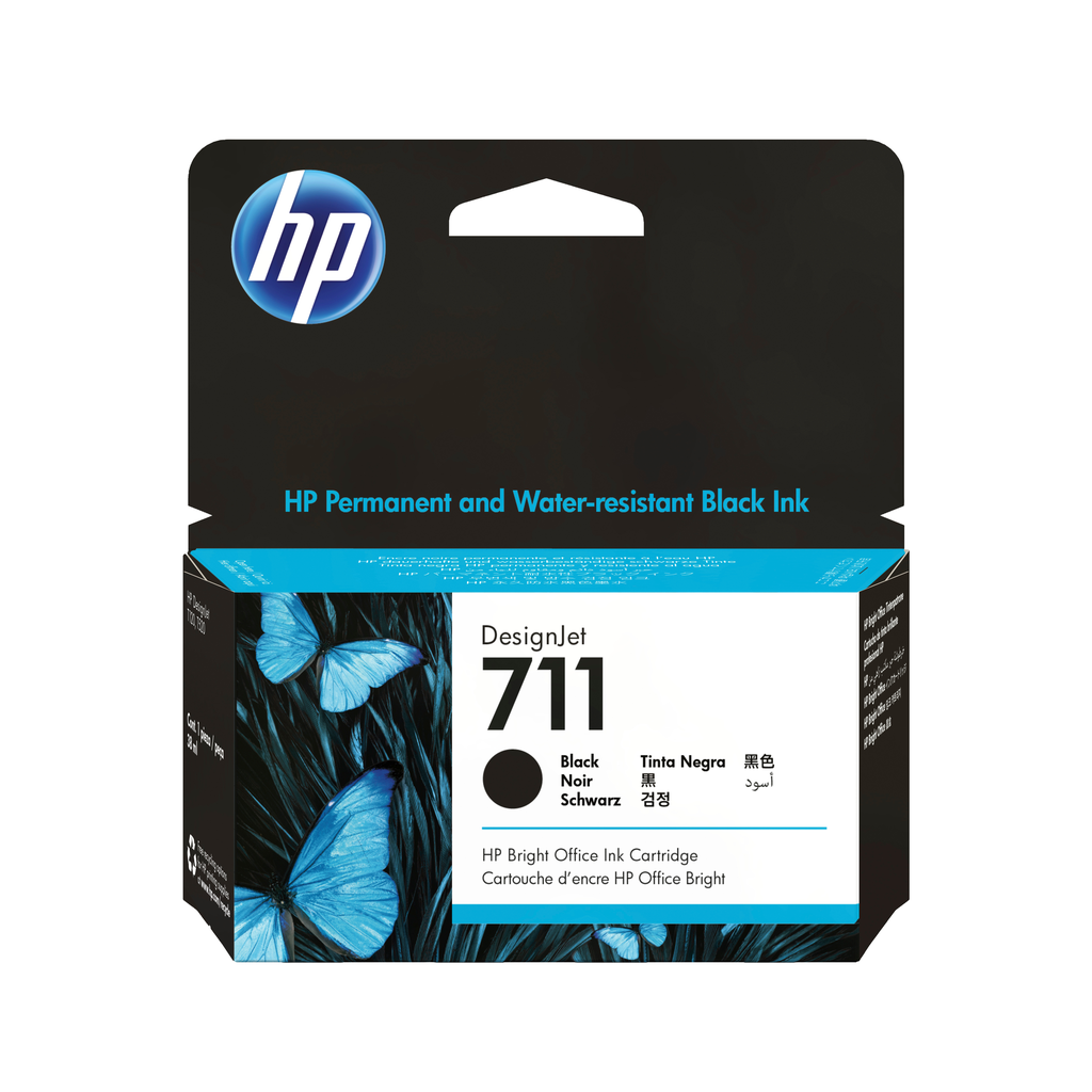 Tintenpatrone HP 711 / CZ129A Schwarz, 38 ml