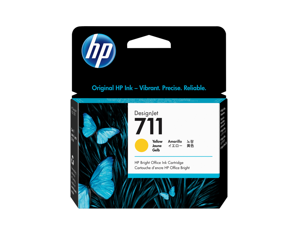 Tintenpatrone HP 711 / CZ132A Gelb, 29 ml
