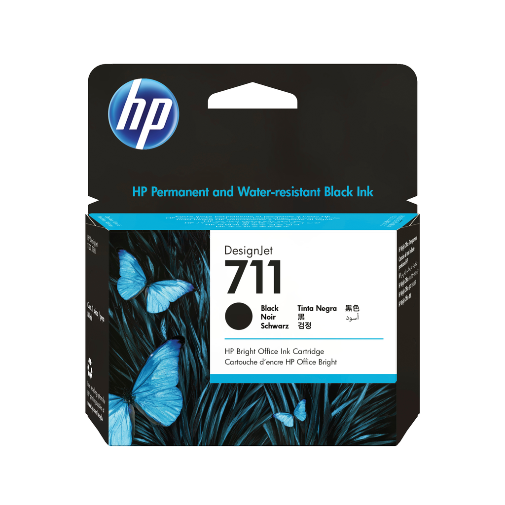 [CZ133A] Cartouche d'encre HP 711 / CZ133A noire, 80 ml