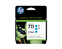 Tintenpatrone HP 711 / CZ134A Cyan, 29 ml (3er-Pack)