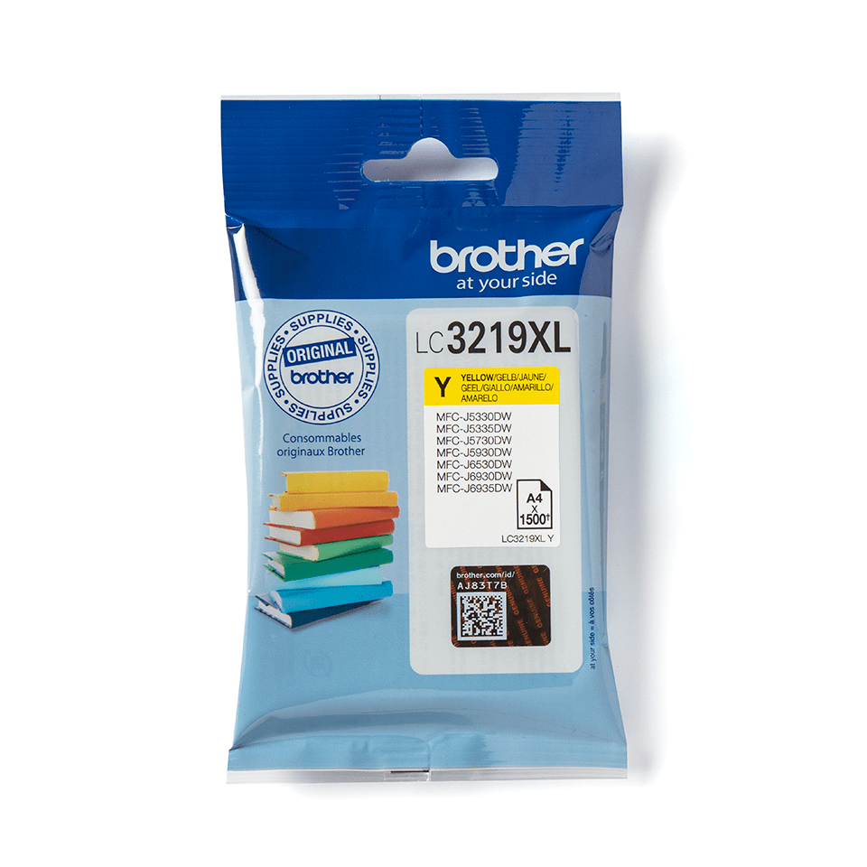 [LC3219XLY] Brother LC-3219XLY / LC3219XLY yellow ink cartridge XL, 1,500 pages