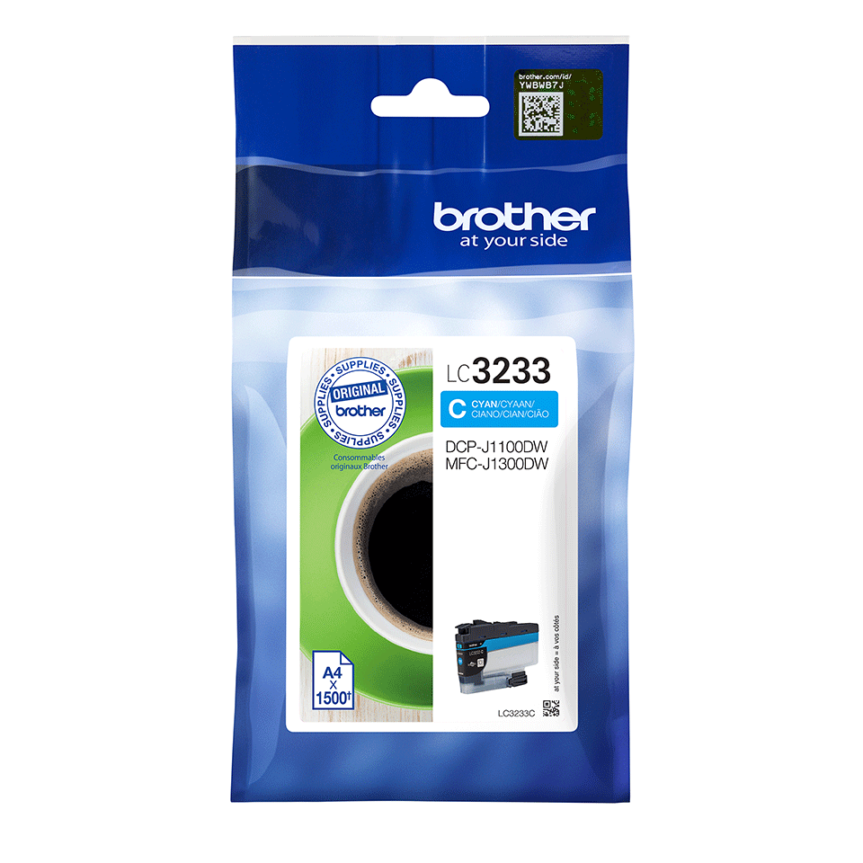 [LC3233C] Brother LC-3233C / LC3233C cyan ink cartridge, 1,500 pages