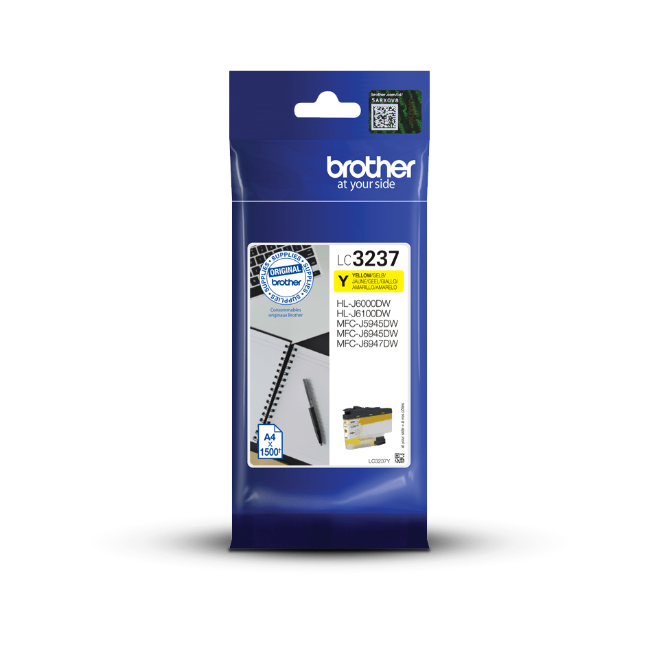 [LC3237Y] Brother Tintenpatrone LC-3237Y / LC3237Y Gelb, 1.500 Seiten