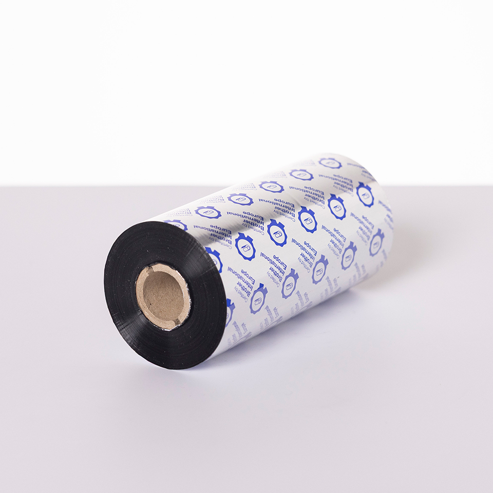 [BWS1D450154] Ruban encreur Brother BWS-1D450-154 cire standard, 154 mm x 450 m, lot de 5