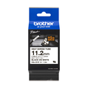 Brother HSe-231E / HSE231E heat shrink tube, black on white, 11.2 mm x 1.5 m