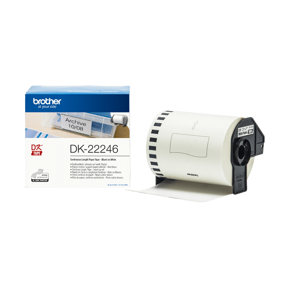 Brother DK-22246 / DK22246 continuous paper roll, black on white, 103.6 mm x 30.48 m