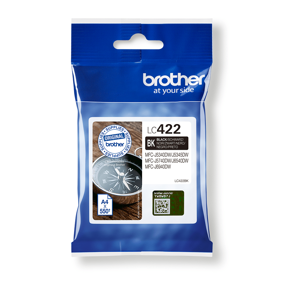 [LC422BK] Brother LC-422BK / LC422BK black ink cartridge, 550 pages