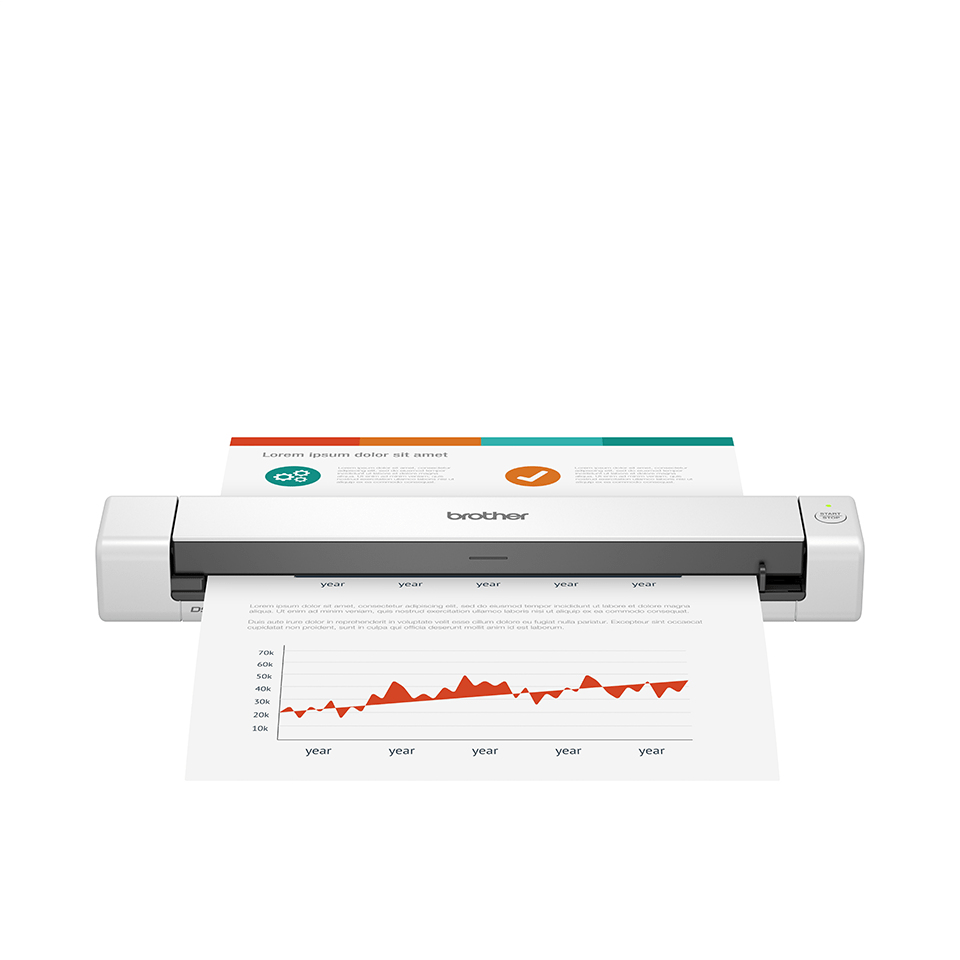 Brother DS-640e mobile scanner, A4, 15 ppm