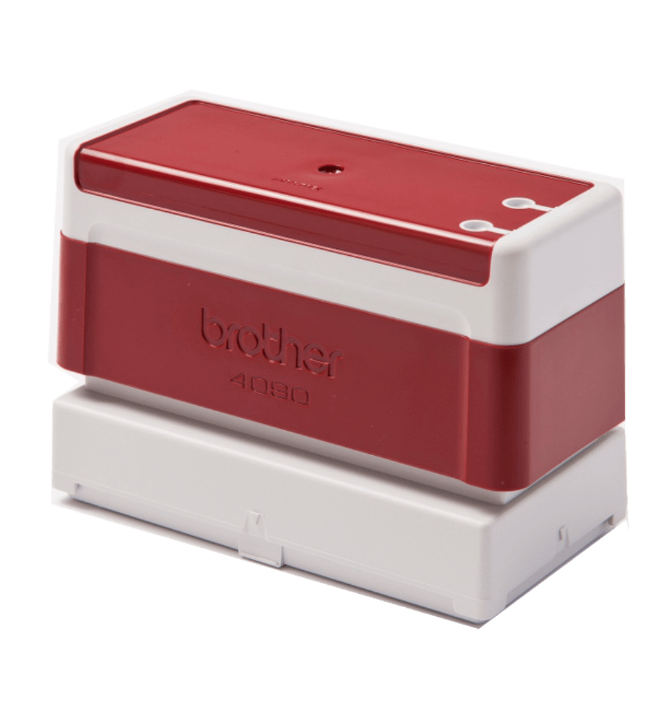 [PR4090R6P] Brother PR4090R6P pre-inked stamps 40 x 90 mm red, pack of 6