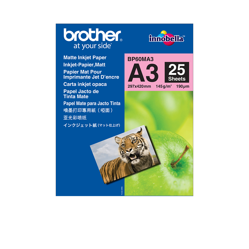 Brother BP60MA3 matte inkjet paper A3, 25 sheets, 145 g/m²