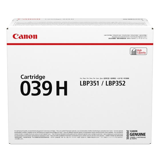 [0288C001] Toner Canon 039H / 0288C001 Schwarz XL, 25.000 Seiten
