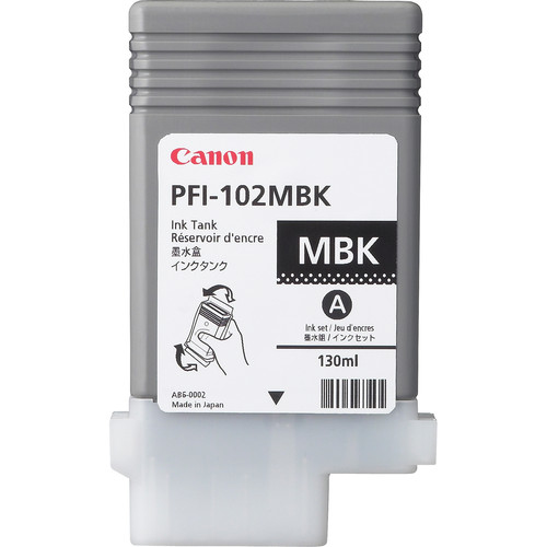 [0894B001] Tintenpatrone Canon PFI-102MBK / 0894B001 Mattschwarz, 130 ml