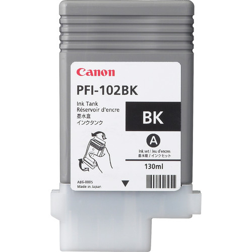 [0895B001] Tintenpatrone Canon PFI-102BK / 0895B001 Schwarz, 130 ml