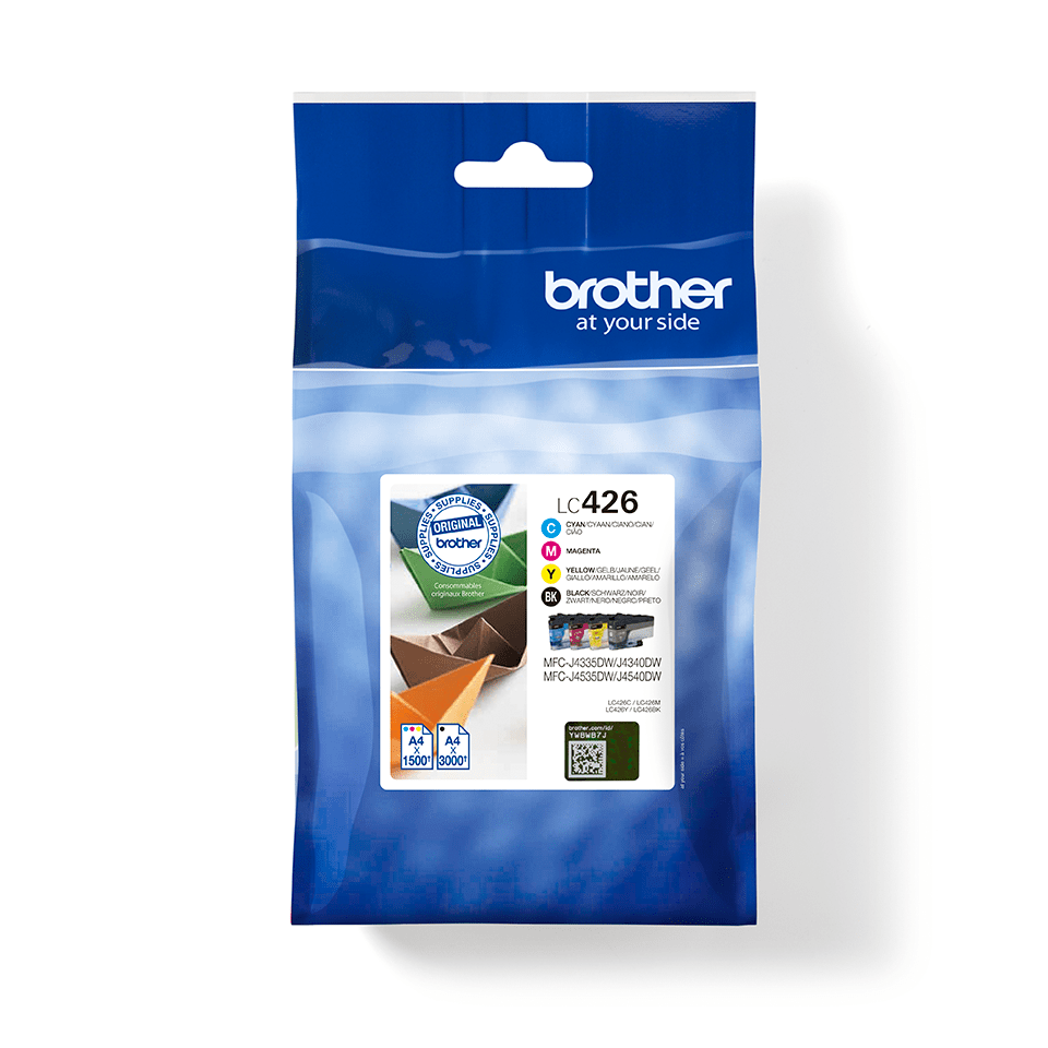 Brother Tinten-Multipack LC-426VAL / LC426VAL, 4 Farben, 1.500 Seiten