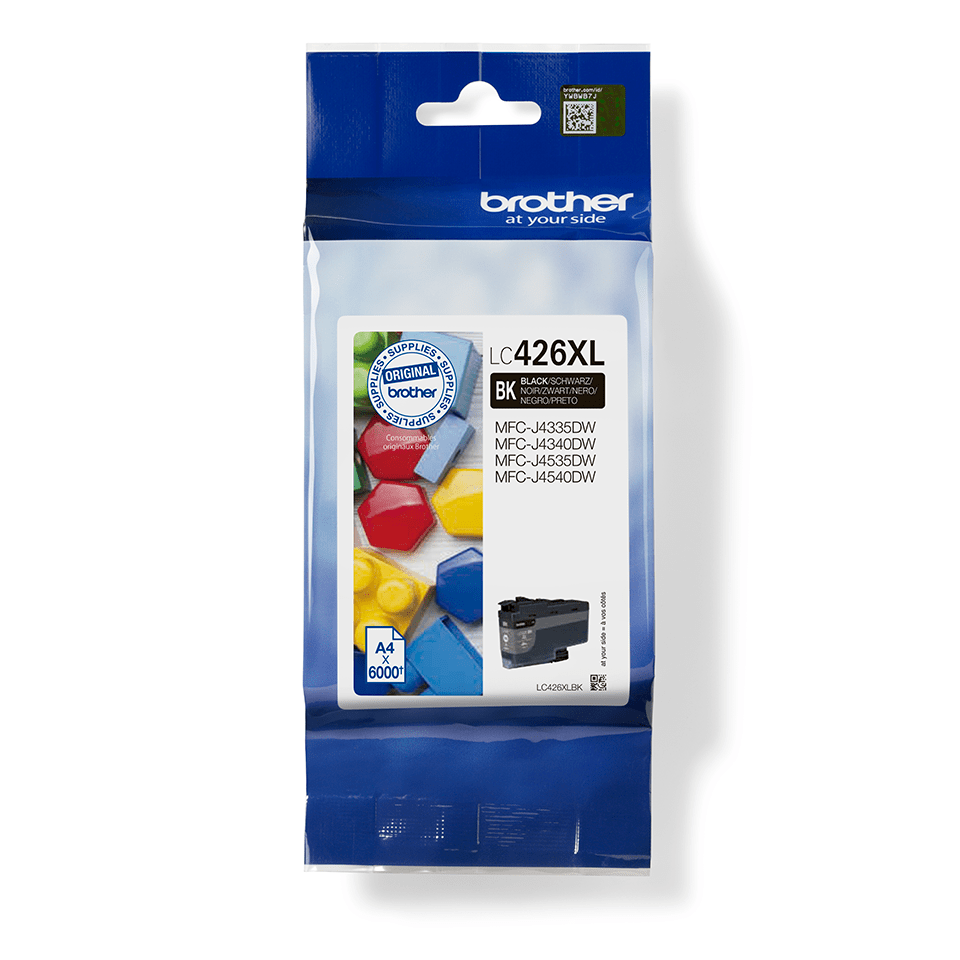 Brother Tintenpatrone LC-426XLBK / LC426XLBK Schwarz XL, 6.000 Seiten