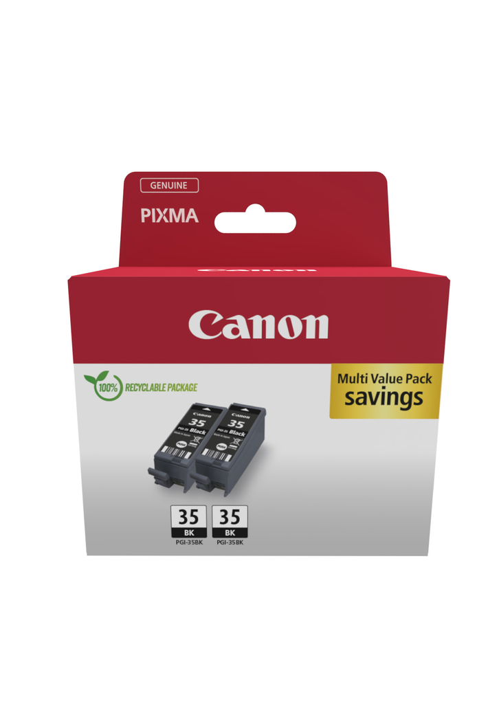 [1509B029] Canon PGI-35 / 1509B029 black ink 2-pack, 2 x 382 pages