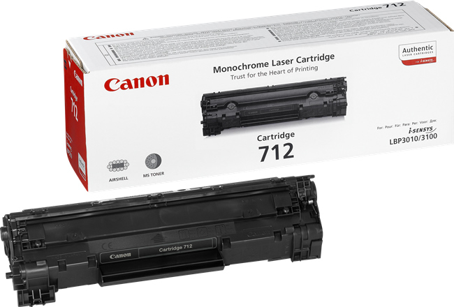 Canon 712 / 1870B002 black toner, 1,500 pages