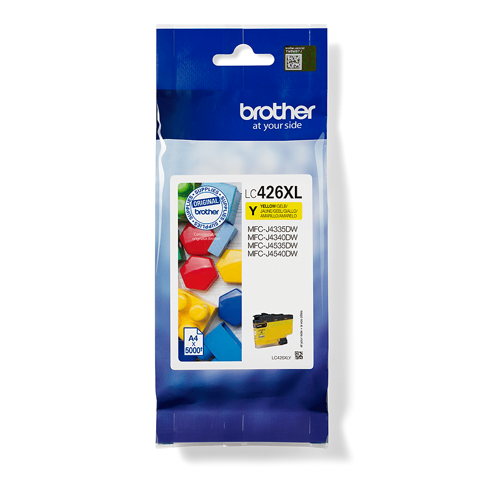 Brother Tintenpatrone LC-426XLY / LC426XLY Gelb XL, 5.000 Seiten