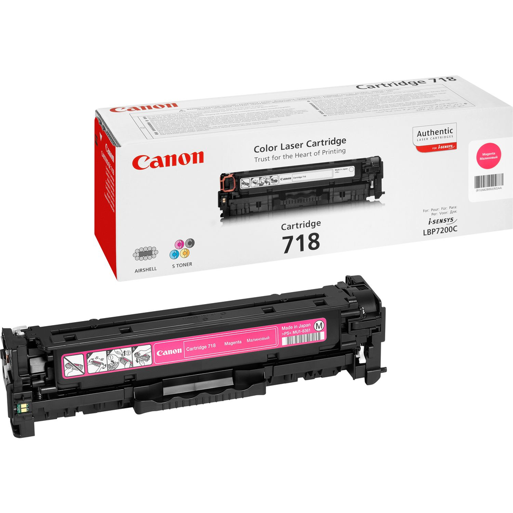 [2660B002] Toner Canon 718 / 2660B002 Magenta, 2.900 Seiten