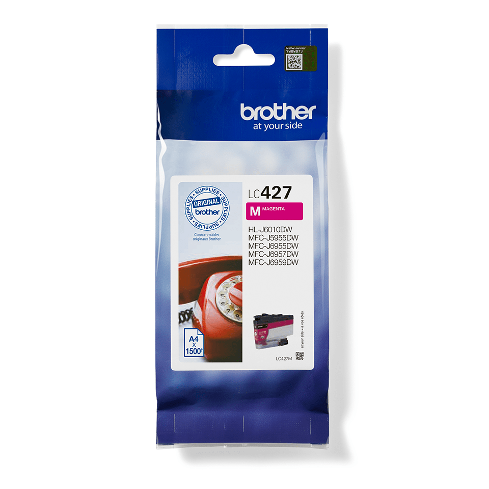 Brother LC-427M / LC427M magenta ink cartridge, 1,500 pages