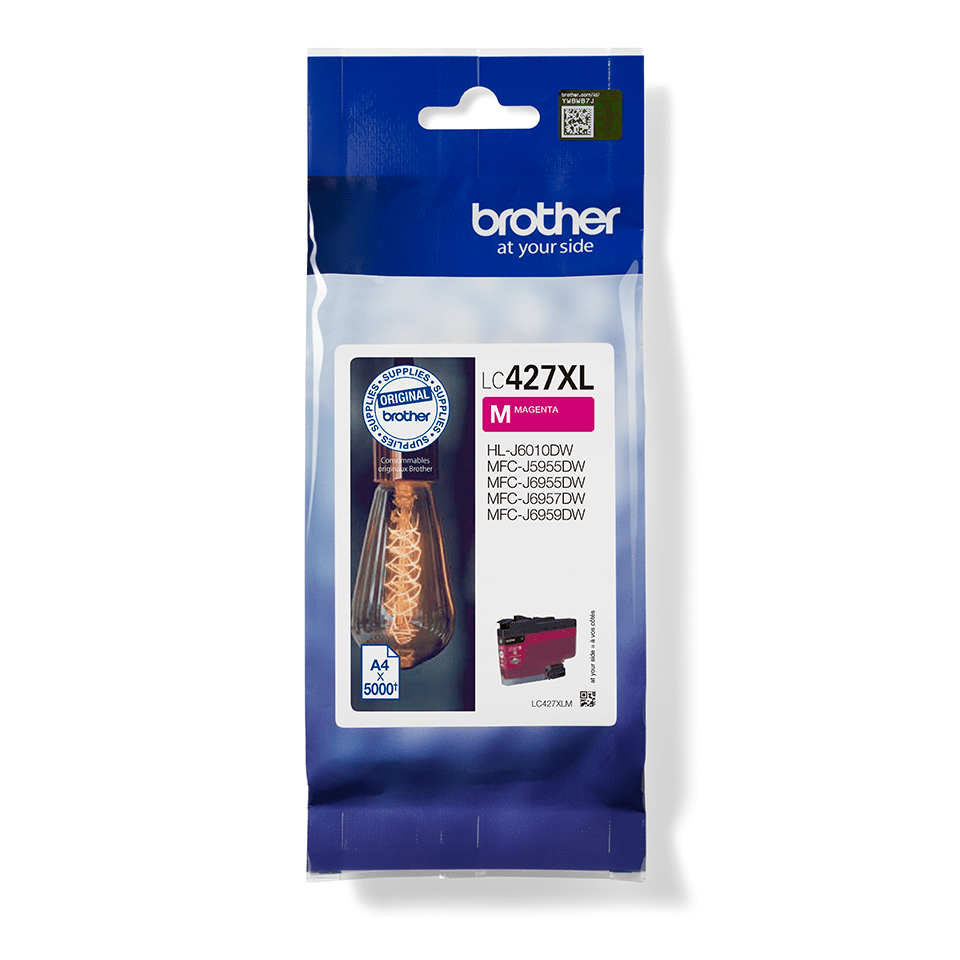 Cartouche d'encre Brother LC-427XLM / LC427XLM magenta XL, 5 000 pages