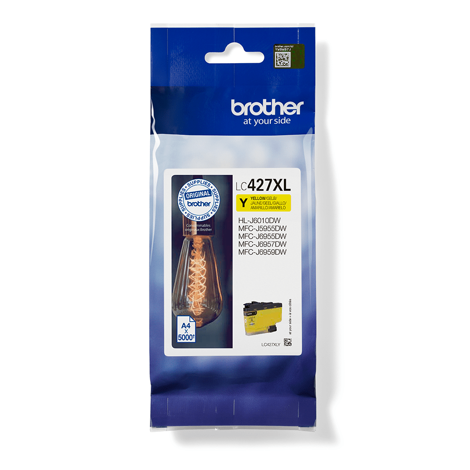 [LC427XLY] Brother LC-427XLY / LC427XLY yellow ink cartridge XL, 5,000 pages