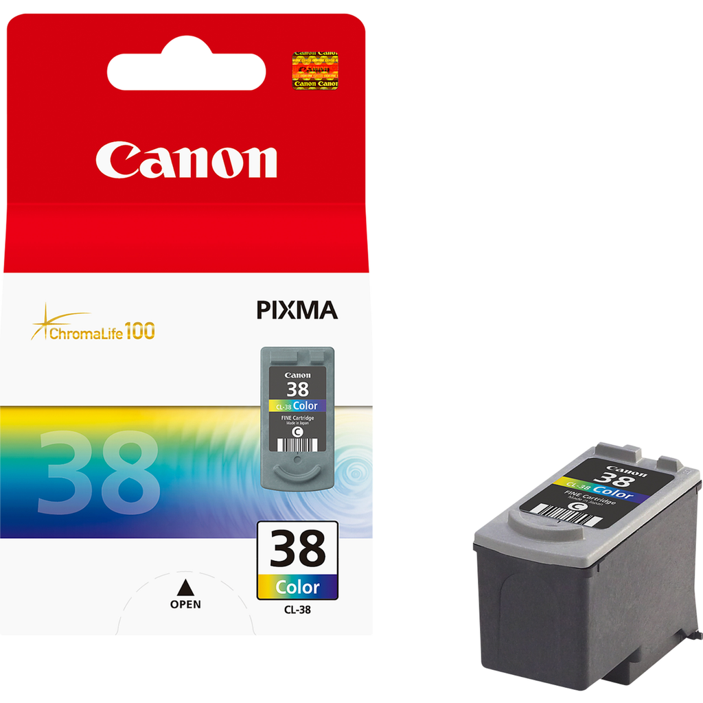 [2146B001] Cartouche d'encre Canon CL-38 / 2146B001 3 couleurs, 207 pages
