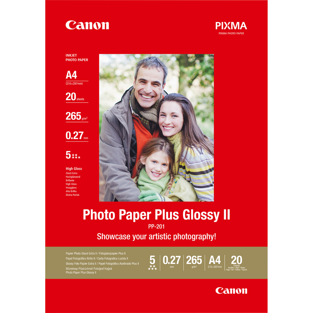 Fotopapier Canon PP-201 / 2311B019, A4, 20 Blatt