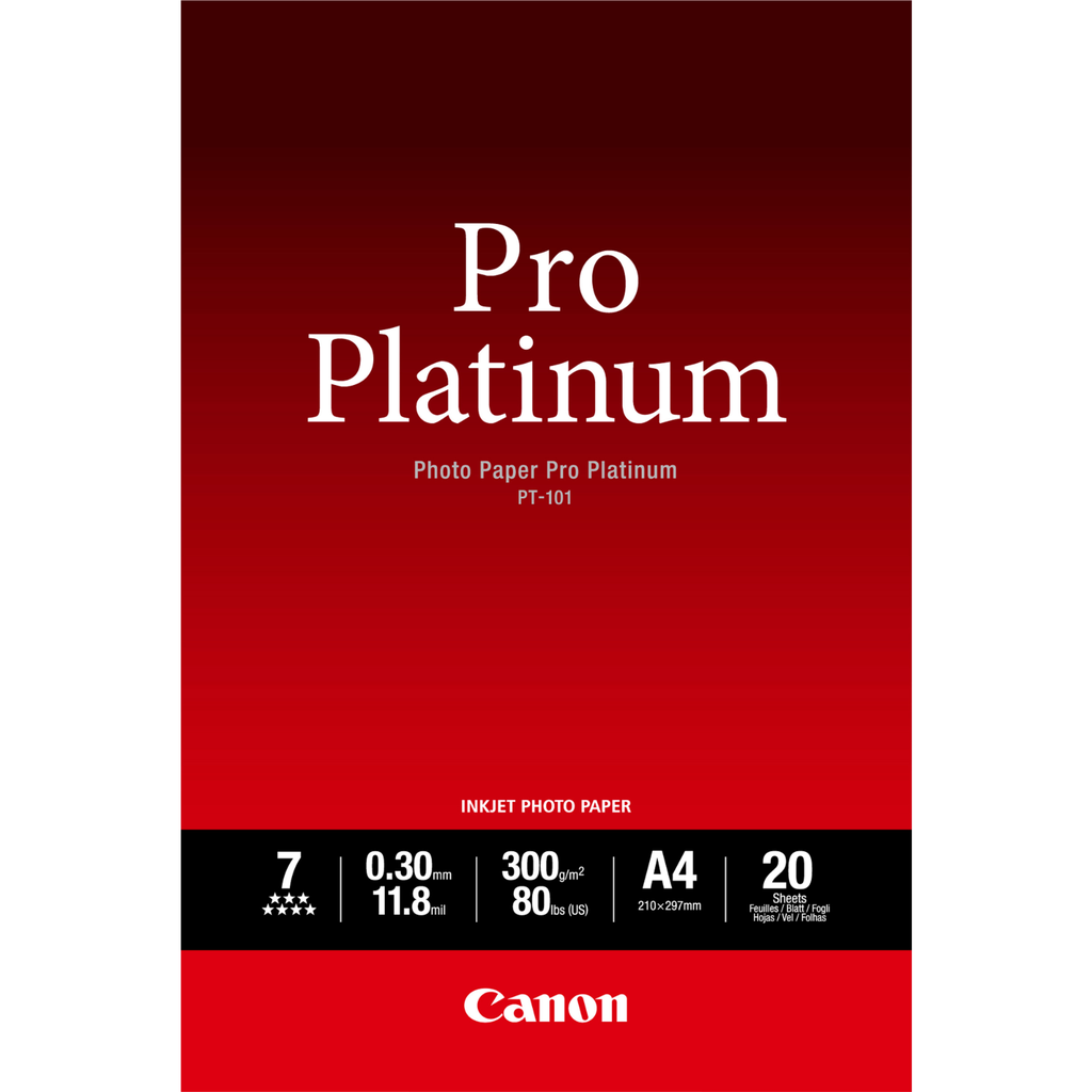 [2768B016] Papier photo Canon PT-101 / 2768B016, 20 feuilles