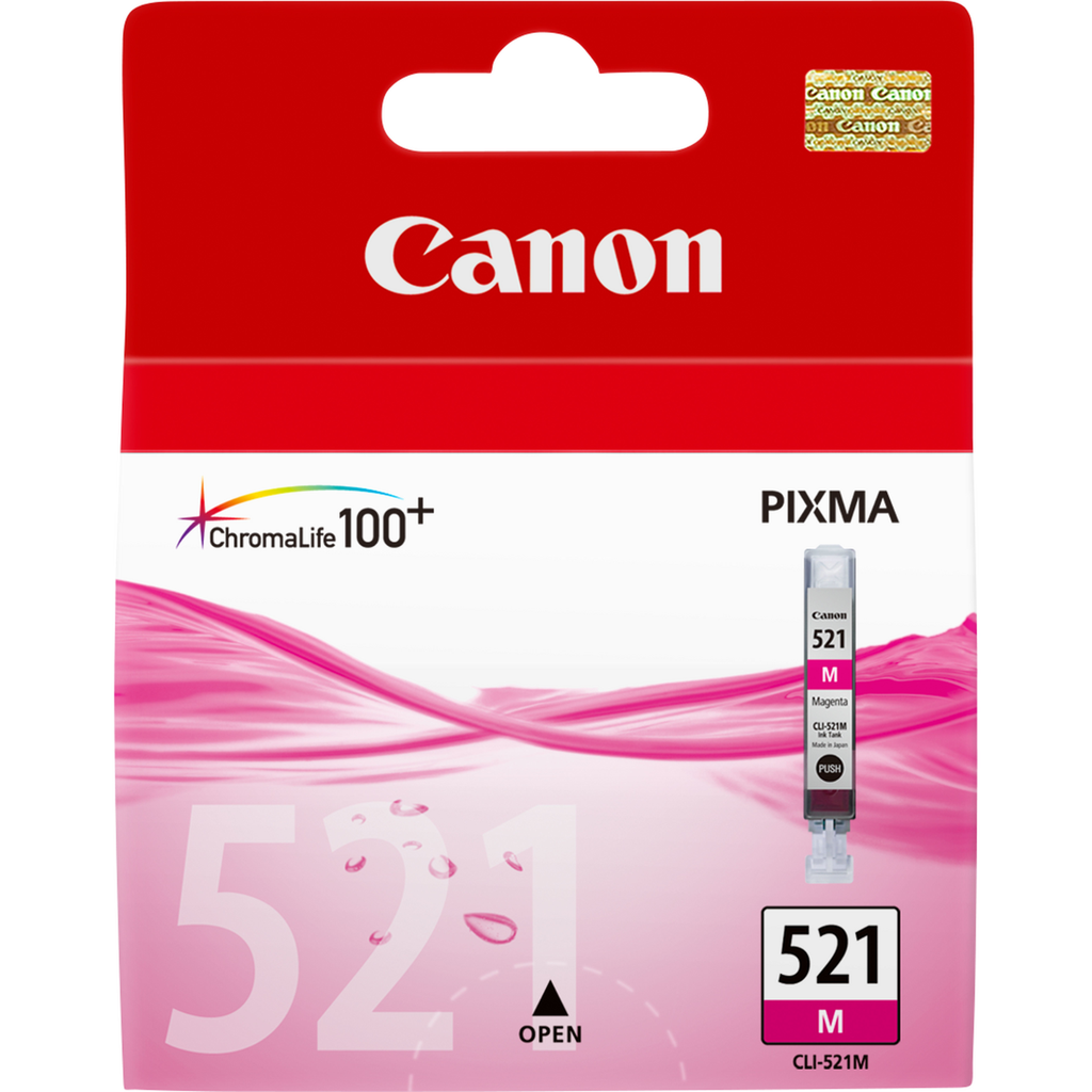 [2935B001] Tintenpatrone Canon CLI-521M / 2935B001 Magenta, 480 Seiten