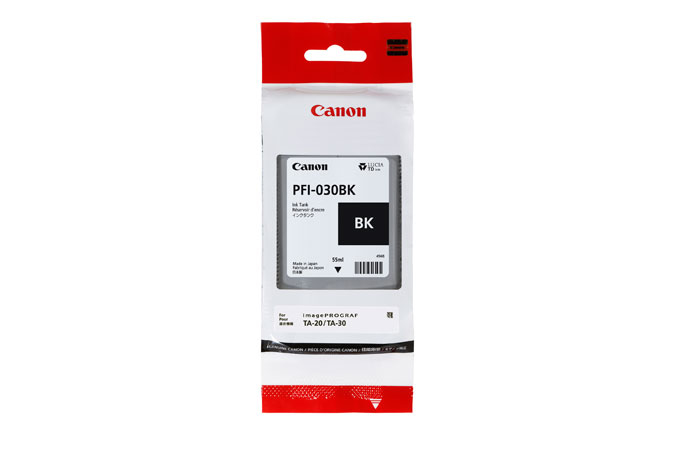 [3489C001] Cartouche d'encre Canon PFI-030BK / 3489C001 noire, 55 ml
