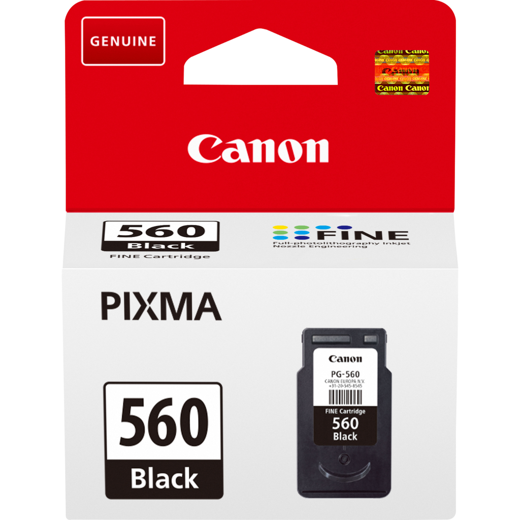 [3713C001] Canon PG-560 / 3713C001 black ink cartridge, 180 pages