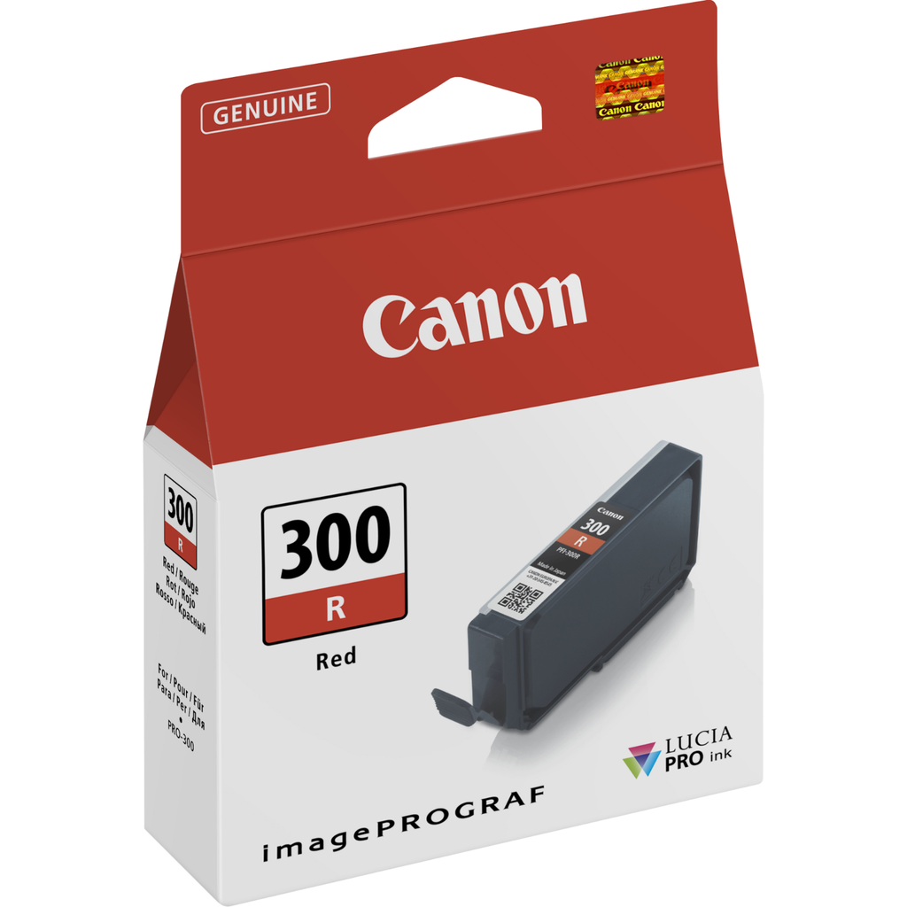 Tintenpatrone Canon PFI-300 R / 4199C001 Rot