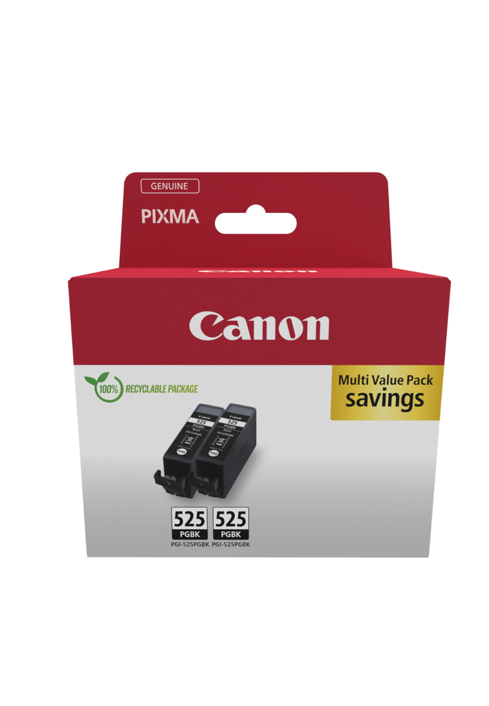 [4529B017] Canon PGI-525 / 4529B017 black ink 2-pack, 2 x 682 pages