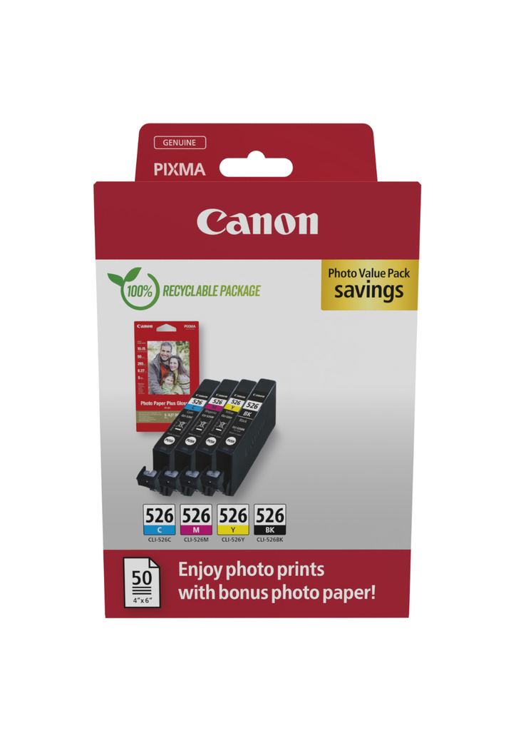 [4540B019] Canon CLI-526 / 4540B019 4-color ink pack