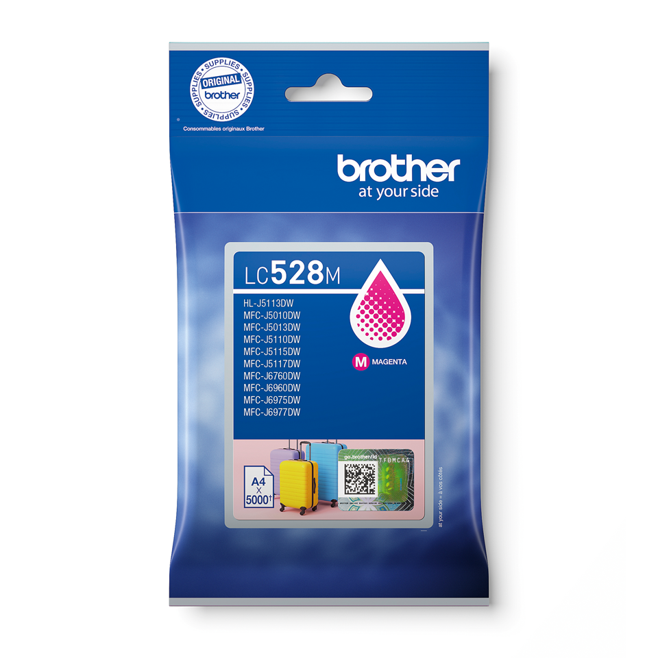 Cartouche d'encre Brother LC-528M / LC528M magenta XXL, 5 000 pages