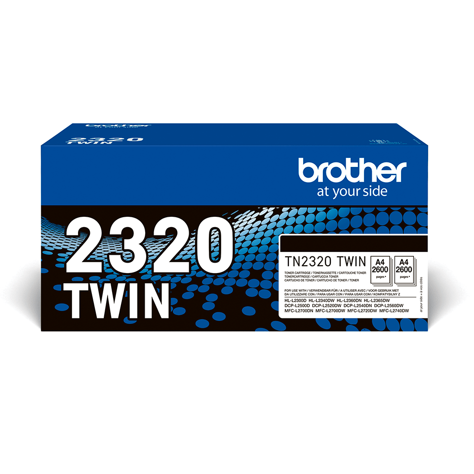 [TN2320TWIN] Brother Toner-Doppelpack TN-2320TWIN / TN2320TWIN Schwarz XL, 2 x 2.600 Seiten