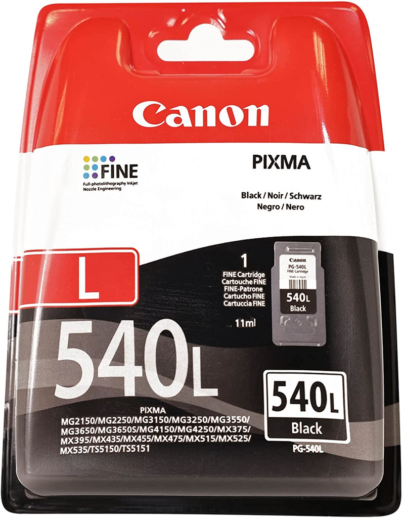 [5224B001] Tintenpatrone Canon PG-540L / 5224B001 Schwarz, 300 Seiten
