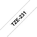 Brother TZe-231 / TZE231 laminated tape, black on white, 12 mm x 8 m