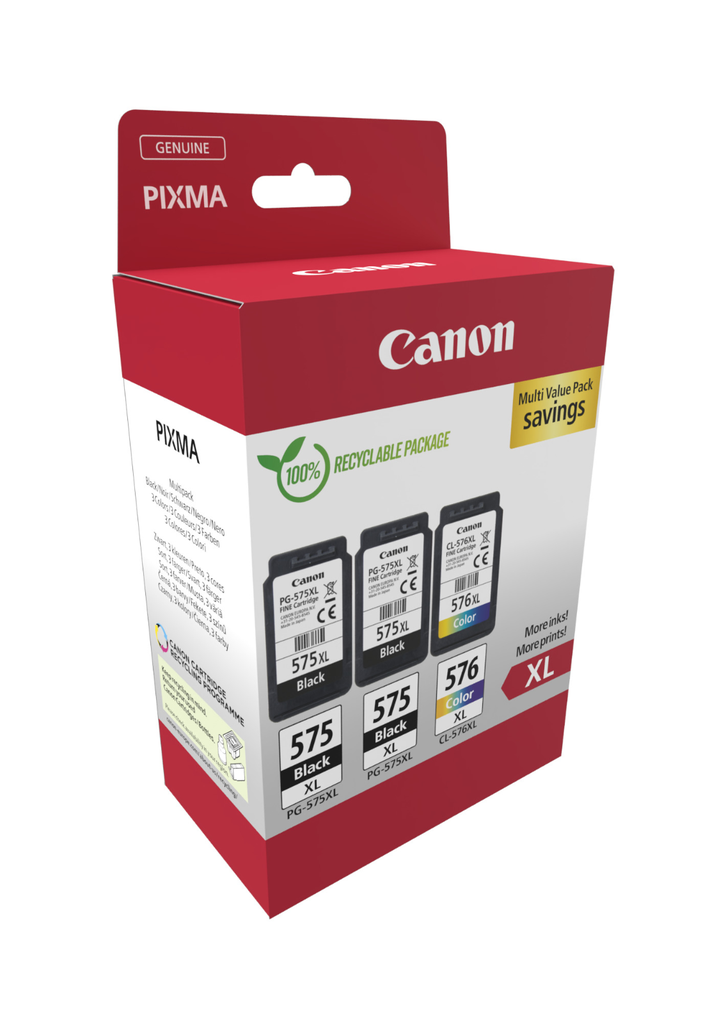 Pack Canon PG-575XL/CL-576XL / 5437C004 4 couleurs XL