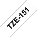 Ruban laminé Brother TZe-151 / TZE151, noir sur transparent, 24 mm x 8 m