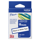 Brother TZe-221 / TZE221 laminated tape, black on white, 9 mm x 8 m