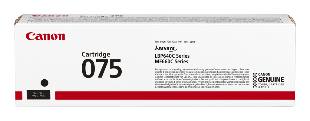 Toner Canon 075 / 6365C002 noir, 1 300 pages