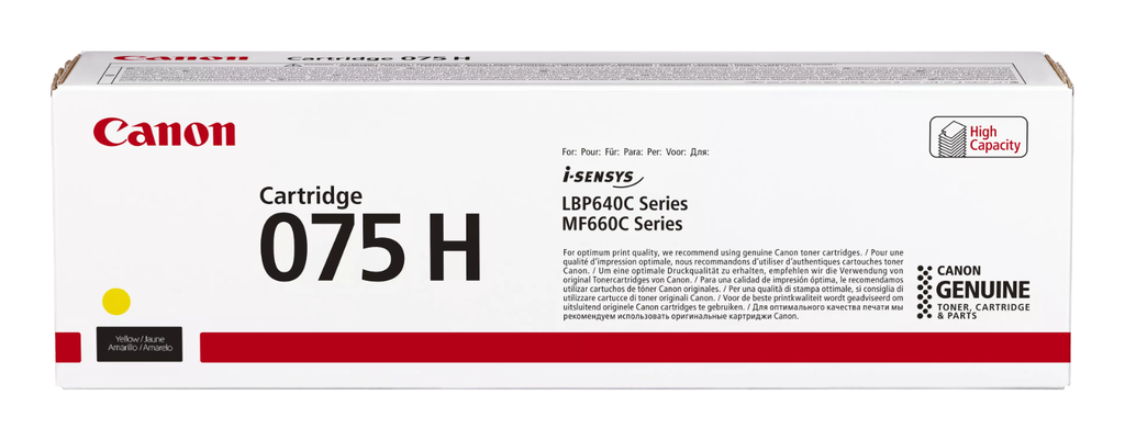 [6366C002] Toner Canon 075H / 6366C002 Gelb XL, 2.500 Seiten