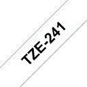 Ruban laminé Brother TZe-241 / TZE241, noir sur blanc, 18 mm x 8 m